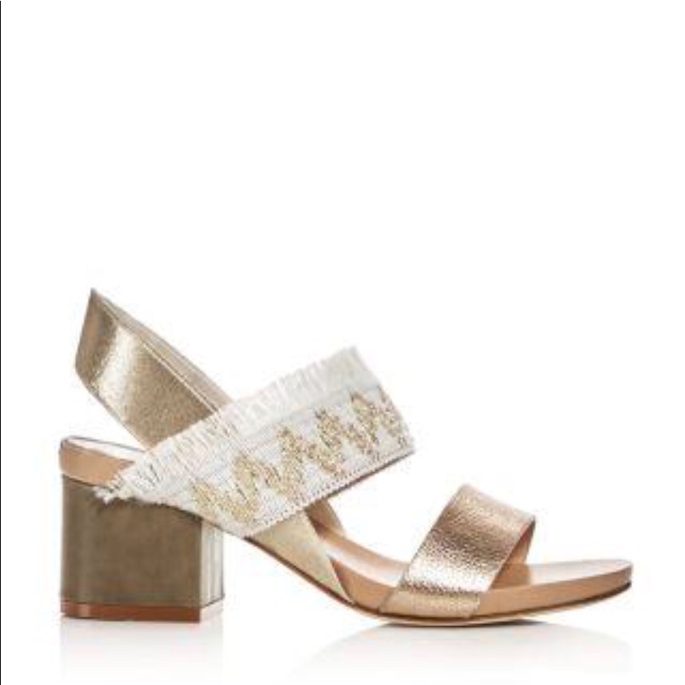 Aska Sarah metallic sling back